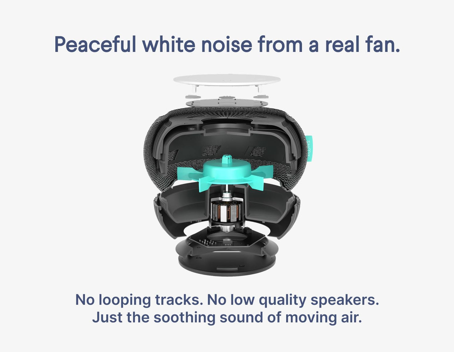 Smart White Noise Machine with Real Fan for Better Sleep