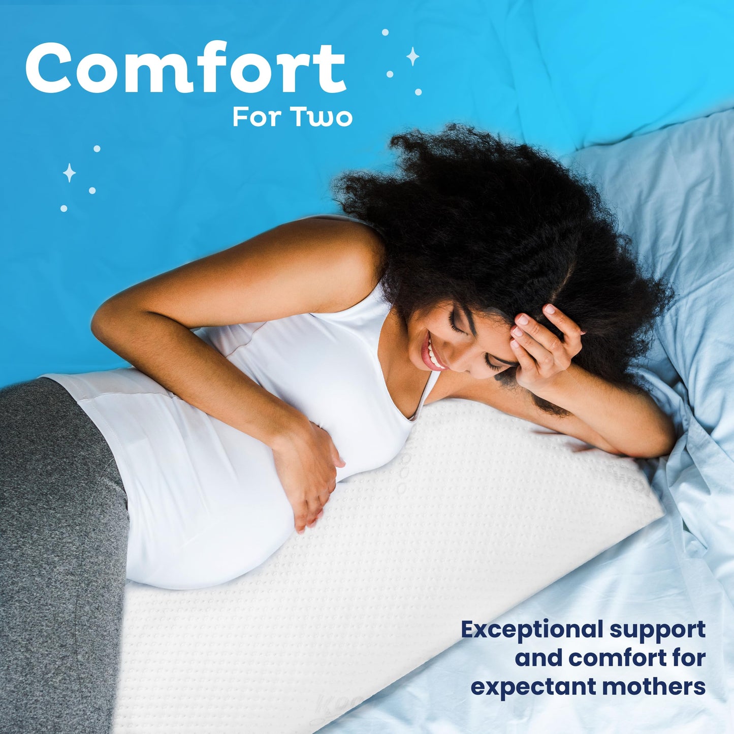 Full Body Pillow for Side Sleepers – Cooling Memory Foam | 20 x 54 in