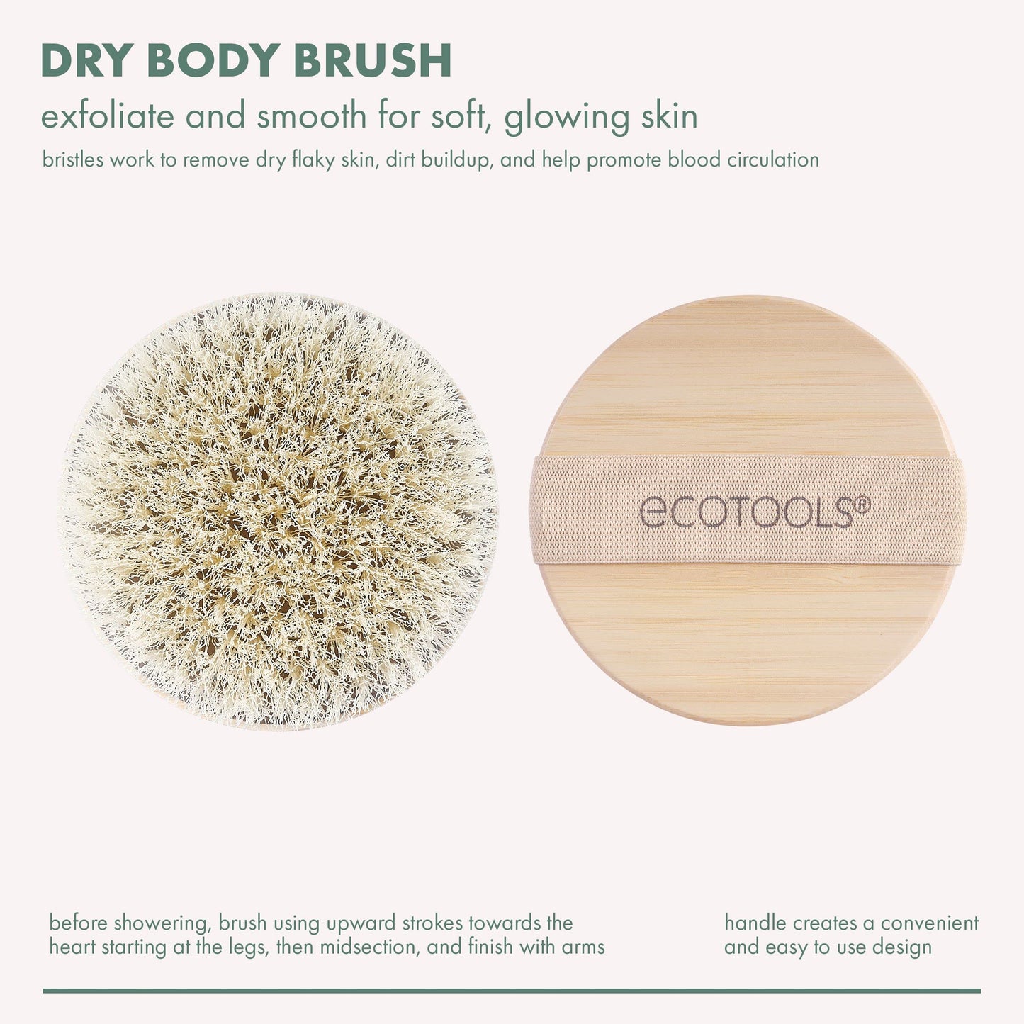 EcoTools Dry Body Brush for Exfoliation & Lymphatic Drainage