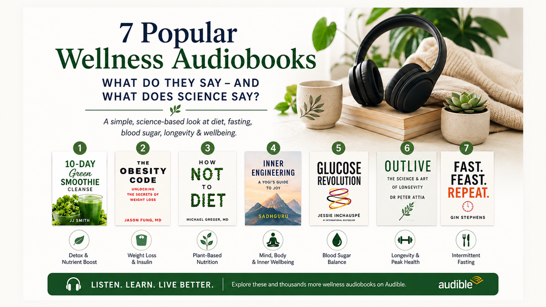 7 Popular Wellness Audiobooks — What Do They Say, and What Does Science Say?