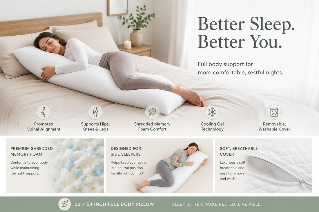 Why a 20 × 54 Inch Body Pillow Is the Best Choice for Side Sleepers