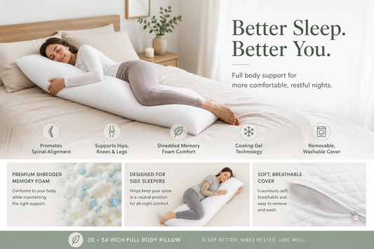 Why a 20 × 54 Inch Body Pillow Is the Best Choice for Side Sleepers
