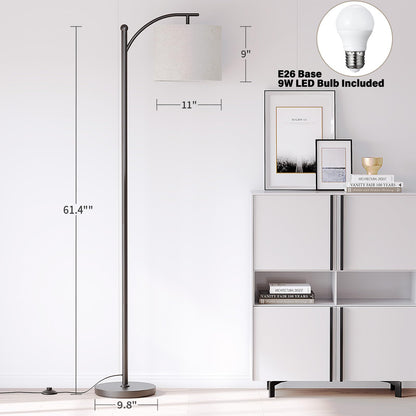 Modern Arc Floor Lamp with 3 Light Settings