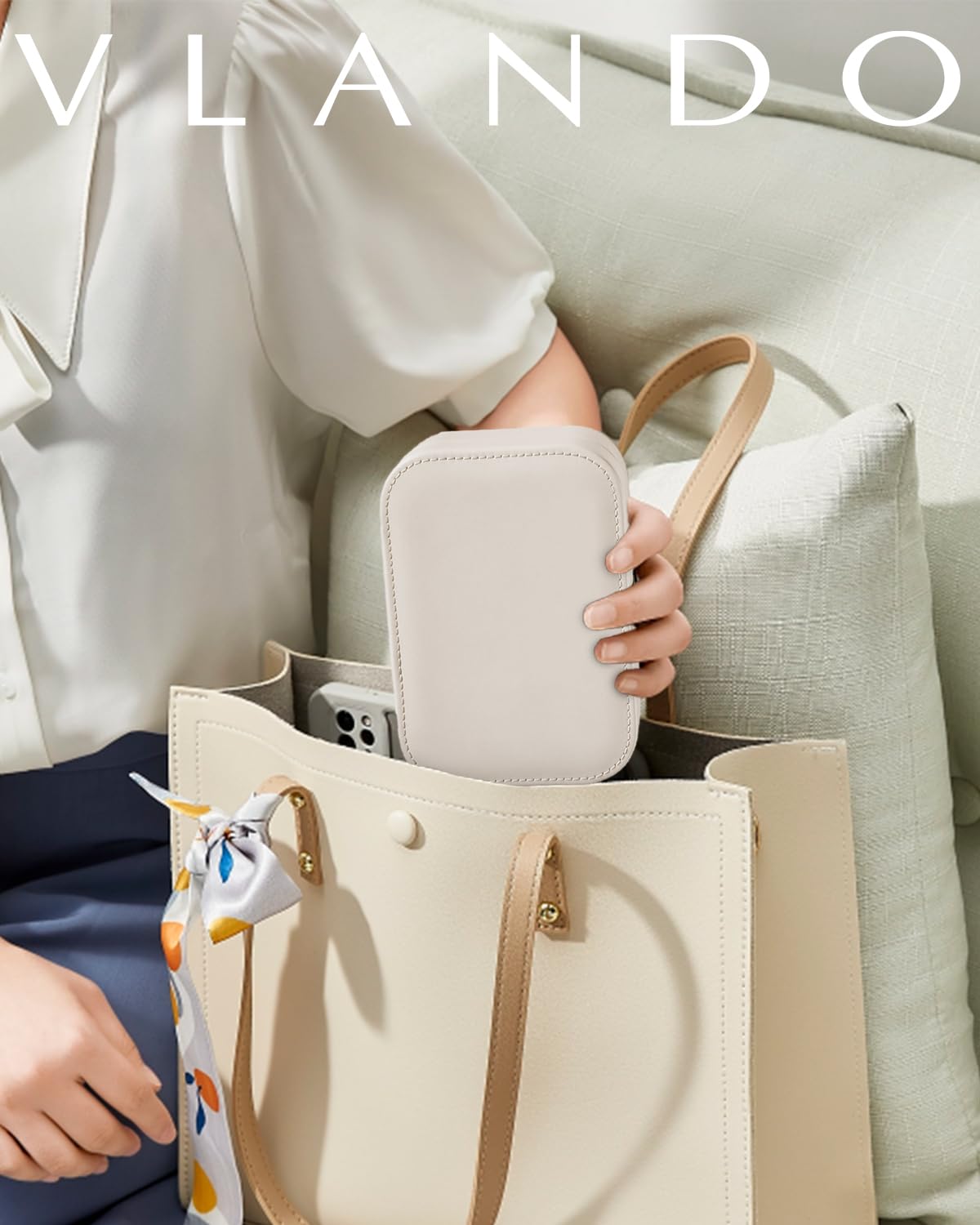 Travel Jewellery Case – Beige
