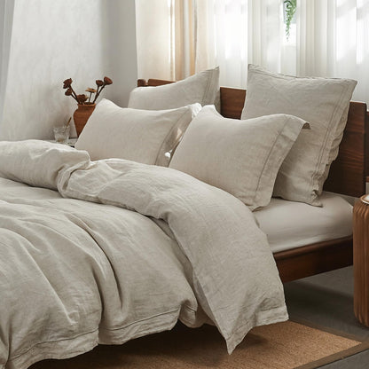 Simple&Opulence Washed Linen Duvet Cover Set – King