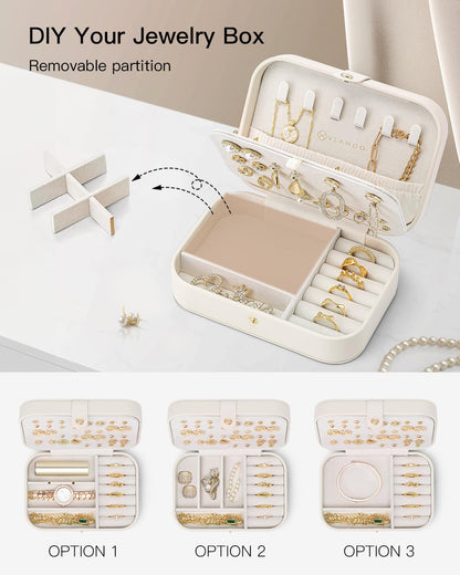 Travel Jewellery Case – Beige