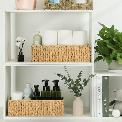 Water Hyacinth Toilet Paper Storage Basket Set (2 Pack)