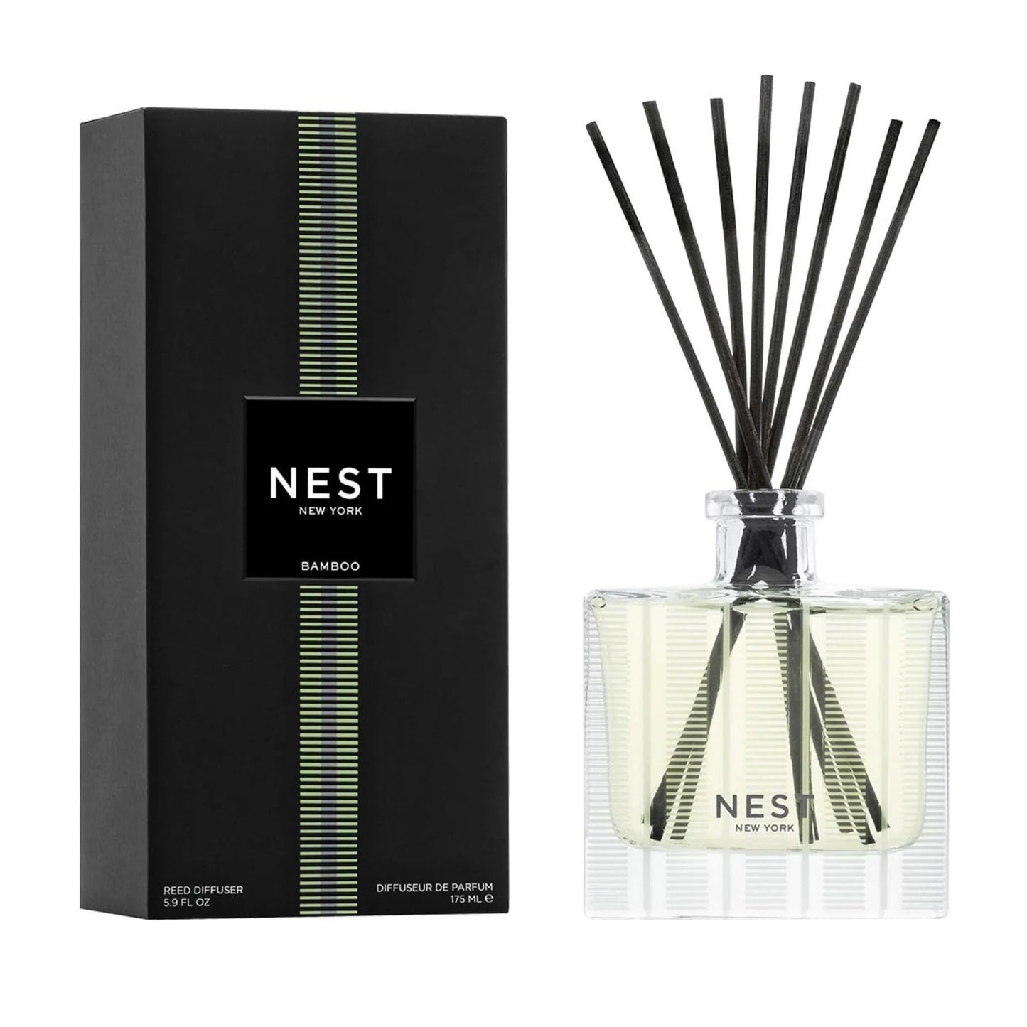 NEST New York Bamboo Reed Diffuser – 5.9 fl oz | Long-Lasting Home Fragrance
