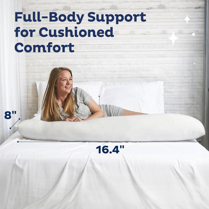Full Body Pillow for Side Sleepers – Cooling Memory Foam | 20 x 54 in
