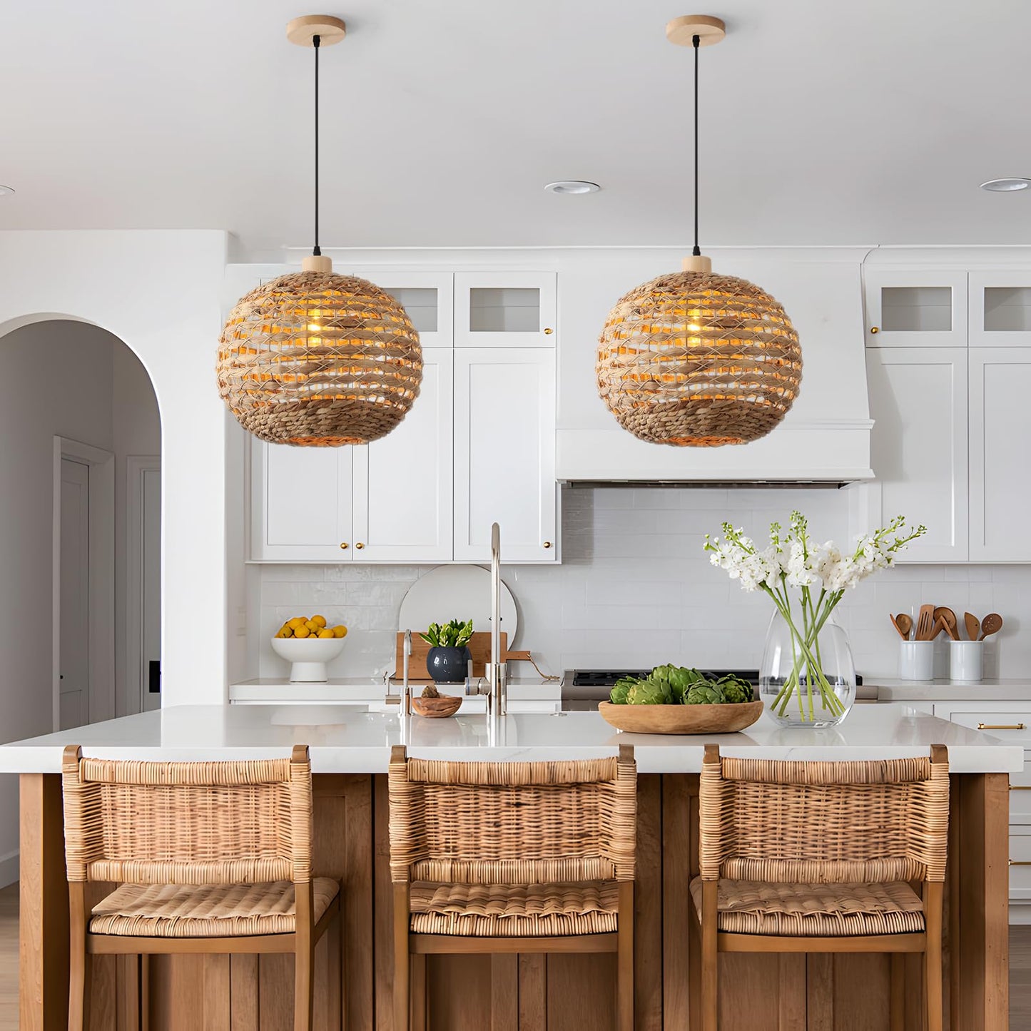 Boho Rattan Pendant Light | Zenn Life