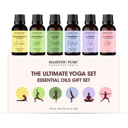Majestic Pure Yoga Essential Oil Gift Set - Pack of 6