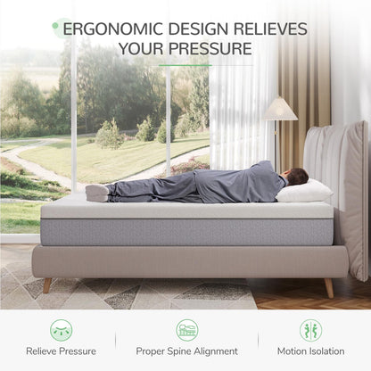Novilla 10" Gel Memory Foam Queen Mattress