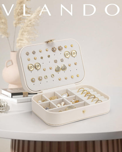 Travel Jewellery Case – Beige