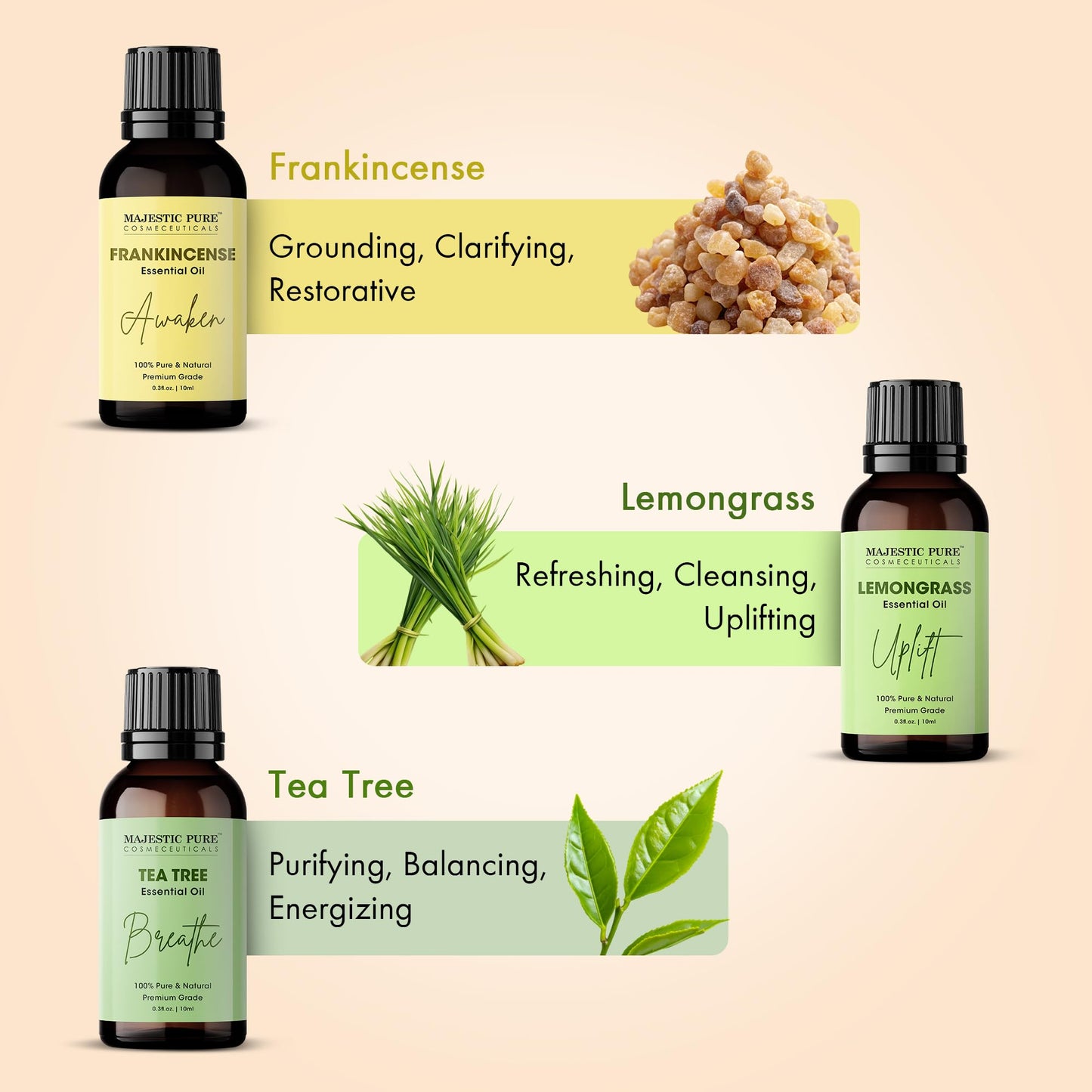 Majestic Pure Yoga Essential Oil Gift Set - Pack of 6