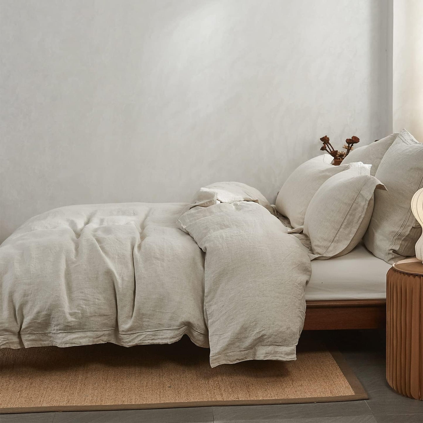 Simple&Opulence Washed Linen Duvet Cover Set – King