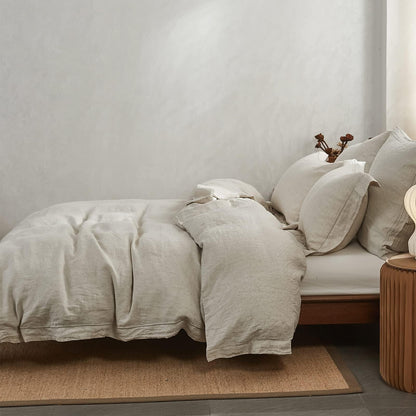 Simple&Opulence Washed Linen Duvet Cover Set – King