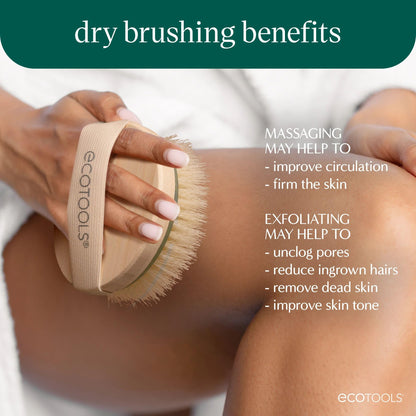 EcoTools Dry Body Brush for Exfoliation & Lymphatic Drainage