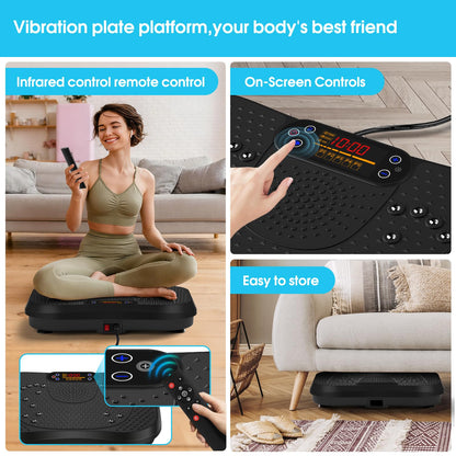 SoftGym Vibration Plate for Home Fitness, Recovery & Lymphatic Wellness