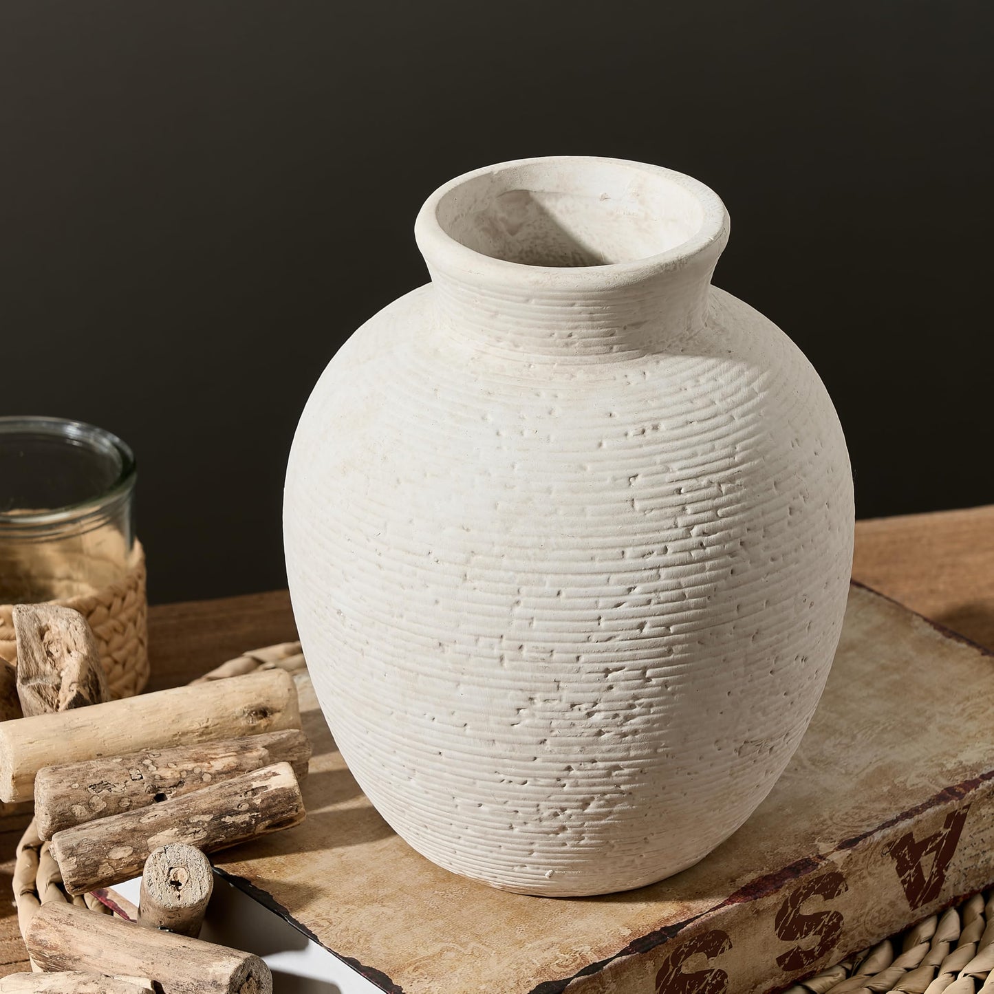 Vanselia Rustic Ceramic Decorative Vase