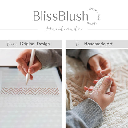 BlissBlush 14x36 Lumbar Pillow Cover for Bed, Rectangular Long Decorative Throw Pillowcase, Boho Accent Cushion with Tufted Pattern and Tassels, Cream Beige Neutral (Cover Only)