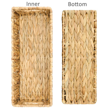 Water Hyacinth Toilet Paper Storage Basket Set (2 Pack)
