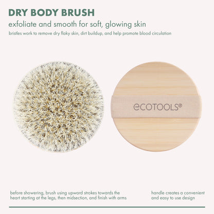 EcoTools Dry Body Brush for Exfoliation & Lymphatic Drainage