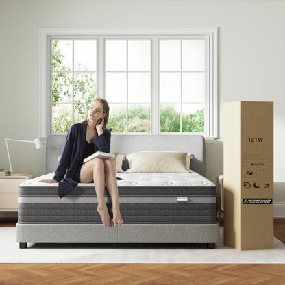 AotTress 12" Hybrid Queen Mattress